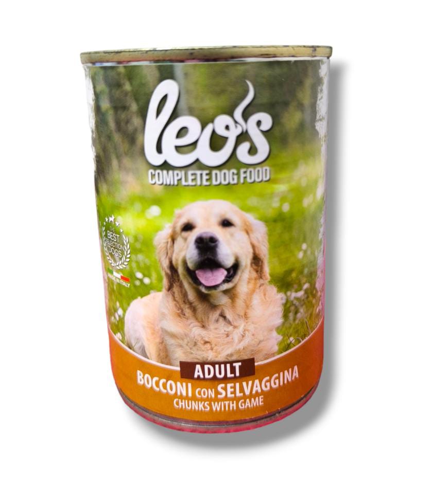 Alimento húmedo Leo´s  perro adulto sabor a carne 415g