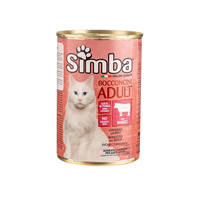 Alimento húmedo para Gatos Simba Sabor Carne 415g