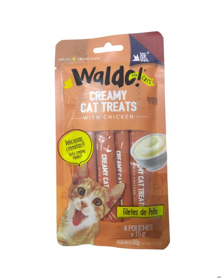 Cremitas de pollo Waldo para gatos(4 unidades)