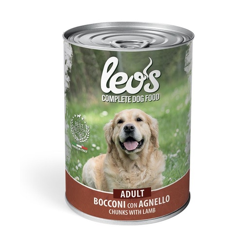 Alimento húmedo Leo´s  perro adulto sabor cordero 415g