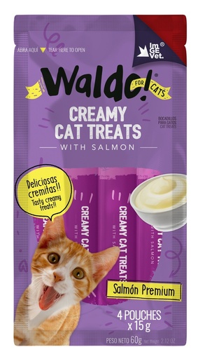 Cremitas de salmón Waldo para gatos(4 unidades)