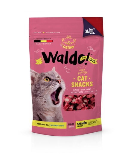 Treats Waldo para gatos sabor salmón 85g